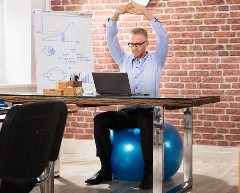 Desk Exercises Working Out During Conference Calls Set Pt